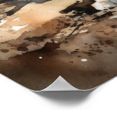 Miniatuur Amerikaans Herder Hond Art Print Poster (Hoek)