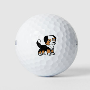 Miniatuur Amerikaanse Herder Black Trip met staart Golfballen