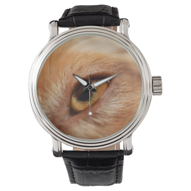 Miniatuur Amerikaanse Herder Red Merle Eye Horloge (Voorkant)