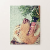 Miniatuur Amerikaanse Herder Red Merle Legpuzzel (Verticaal)