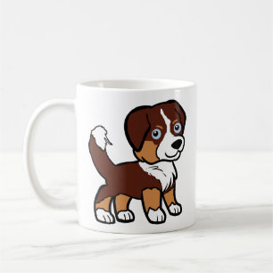 Miniatuur Amerikaanse Herder Red Tri met Tail Koffiemok