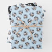 Miniatuur Amerikaanse Herder Schilderij MAS Dog Ar Inpakpapier Vel (In situ)