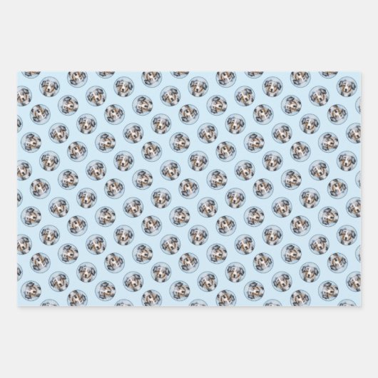 Miniatuur Amerikaanse Herder Schilderij MAS Dog Ar Inpakpapier Vel (Voorkant)