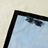 Miniatuur Amerikaanse Herdershond Schilderij - Hon Strandlaken (In situ)