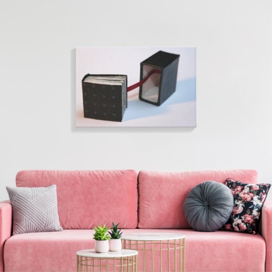 Miniatuur Artis Boek niet met de doos open Canvas (Insitu (Woonkamer))
