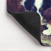 Miniatuur Australian Shepherd Puppy Mousepad Muismat (Hoek)