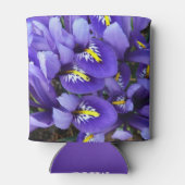 Miniatuur Blue Iriss Spring Floral Blikjeskoeler (Achterkant)