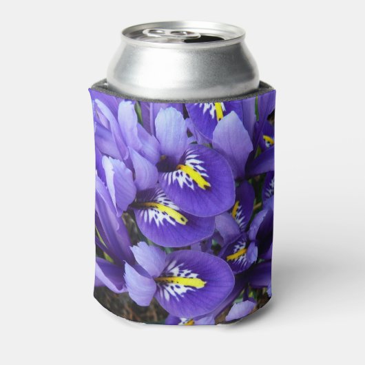 Miniatuur Blue Iriss Spring Floral Blikjeskoeler (Blikje Achterkant)