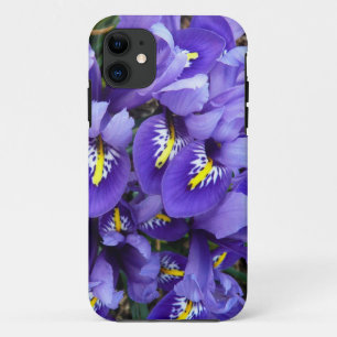 Miniatuur Blue Iriss Spring Floral iPhone 11 Hoesje