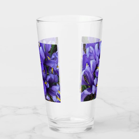 Miniatuur Blue Iriss Spring Floral Glas (Links)