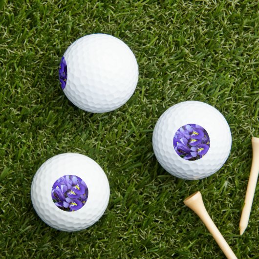 Miniatuur Blue Iriss Spring Floral Golfballen (Insitu Gras)