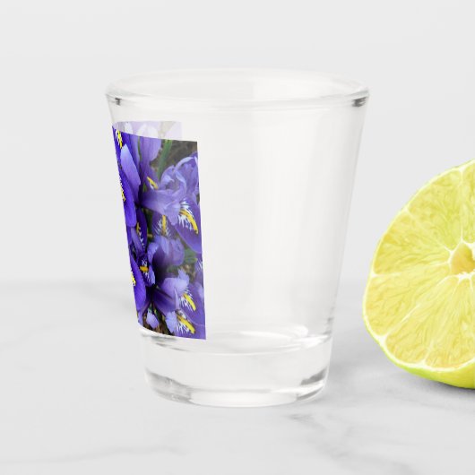 Miniatuur Blue Iriss Spring Floral Shot Glas (Rechts)