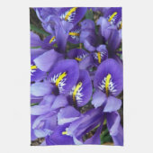 Miniatuur Blue Iriss Spring Floral Theedoek (Verticaal)