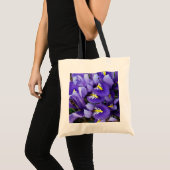Miniatuur Blue Iriss Spring Floral Tote Bag (Voorkant (product))