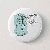 Miniatuur Bride Junior Bride Button (Voorkant)