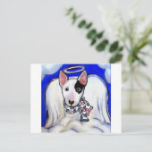 Miniatuur Bull Terrier Briefkaart (Staand voorkant)