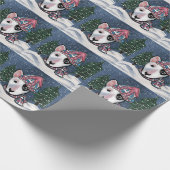 Miniatuur Bull Terrier Cadeaupapier (Hoek)