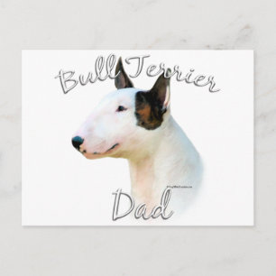 Miniatuur Bull Terrier Dad 2 Briefkaart