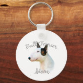 Miniatuur Bull Terrier Moeder 2 Sleutelhanger (Voorkant)