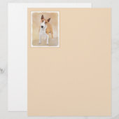 Miniatuur Bull Terrier Painting - Cute Original Do (Voorkant / Achterkant)