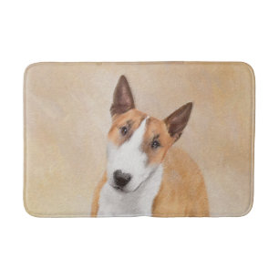 Miniatuur Bull Terrier Painting - Cute Original Do Badmat