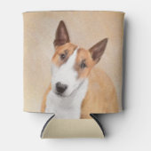 Miniatuur Bull Terrier Painting - Cute Original Do Blikjeskoeler (Voorkant)