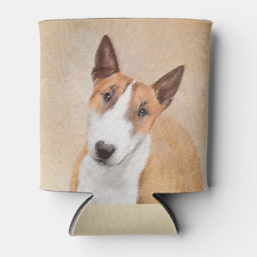 Miniatuur Bull Terrier Painting - Cute Original Do Blikjeskoeler (Voorkant)