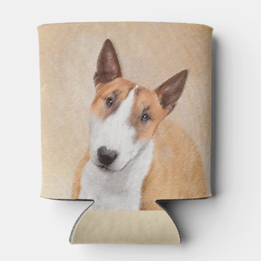Miniatuur Bull Terrier Painting - Cute Original Do Blikjeskoeler (Achterkant)