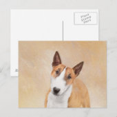 Miniatuur Bull Terrier Painting - Cute Original Do Briefkaart (Voorkant / Achterkant)