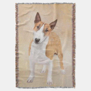 Miniatuur Bull Terrier Painting - Cute Original Do Deken