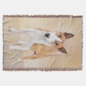 Miniatuur Bull Terrier Painting - Cute Original Do Deken (Voorkant)