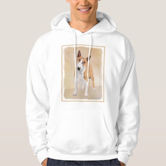 Miniatuur Bull Terrier Painting - Cute Original Do Hoodie (Voorkant)