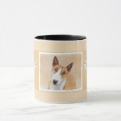 Miniatuur Bull Terrier Painting - Cute Original Do Mok (Midden)