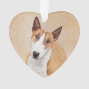 Miniatuur Bull Terrier Painting - Cute Original Do Ornament