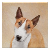 Miniatuur Bull Terrier Painting - Cute Original Do Perfect Poster (Voorkant)