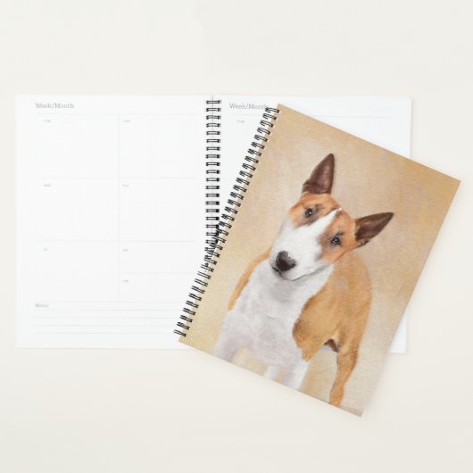 Miniatuur Bull Terrier Painting - Cute Original Do Planner (Display)