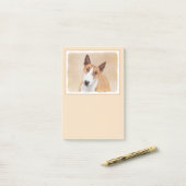 Miniatuur Bull Terrier Painting - Cute Original Do Post-it® Notes (Op bureau)