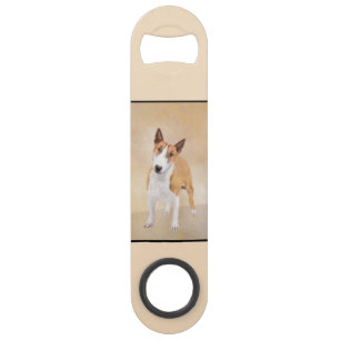 Miniatuur Bull Terrier Painting - Cute Original Do Speed Flessenopener