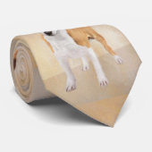 Miniatuur Bull Terrier Painting - Cute Original Do Stropdas (Opgerold)