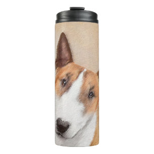 Miniatuur Bull Terrier Painting - Cute Original Do Thermosbeker