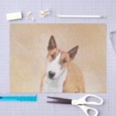 Miniatuur Bull Terrier Painting - Cute Original Do Tissuepapier (Craft)