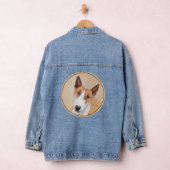 Miniatuur Bull Terrier Painting - Originele Dog Ar Denim Jacket (Hangar)