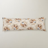 Miniatuur Bull Terrier Schilderen Originele Hond A Lichaamskussen (Achterkant)