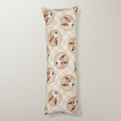 Miniatuur Bull Terrier Schilderen Originele Hond A Lichaamskussen (Achterkant (Verticaal))