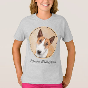 Miniatuur Bull Terrier Schilderij - Originele Hond T-shirt