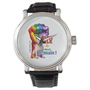 Miniatuur Bullterrier hond Horloge