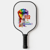 Miniatuur Bullterrier hond Pickleball Paddle (Voorkant)