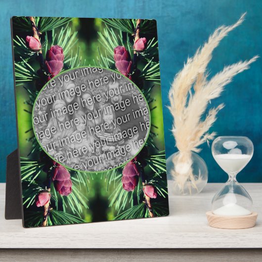 Miniatuur dennenappels Voeg je eigen foto toe Fotoplaat (Zijkant)