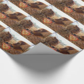 Miniatuur Donkey & Horse Valentijn Heart Cadeaupapier (Hoek)