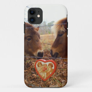 Miniatuur Donkey & Horse Valentijn Heart Case-Mate iPhone Case